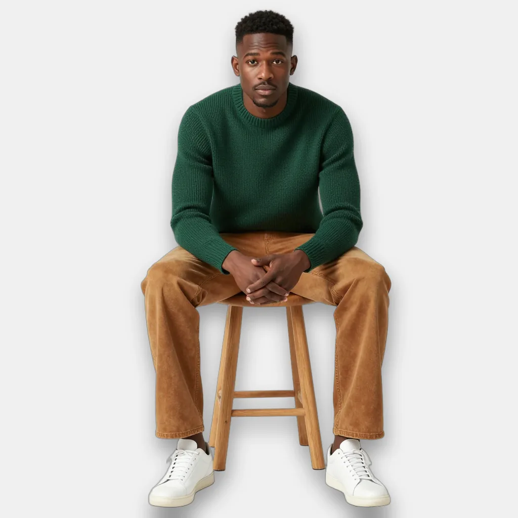 Halden, linen shirt, on-model, an AI-generated on-model image by ImagePipeline